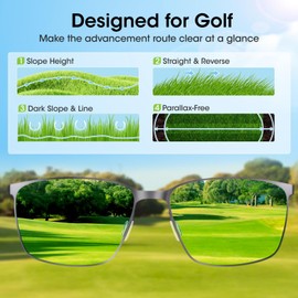 Xoxocos Premium Golf Sunglasses for Men - Polarized Lenses for Green Reading & Distance Judgment, UV400 Protection, Lightweight Frame for Golfing, Fishing & Driving