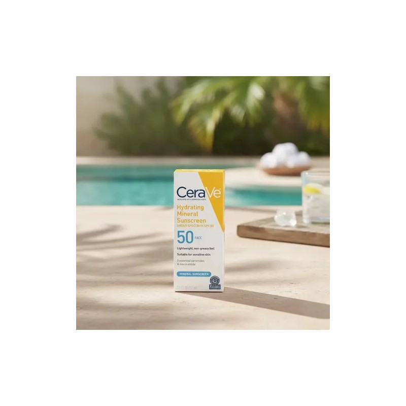 Cerave Hydrating Mineral Sunscreen Spf 50 Face 75ml