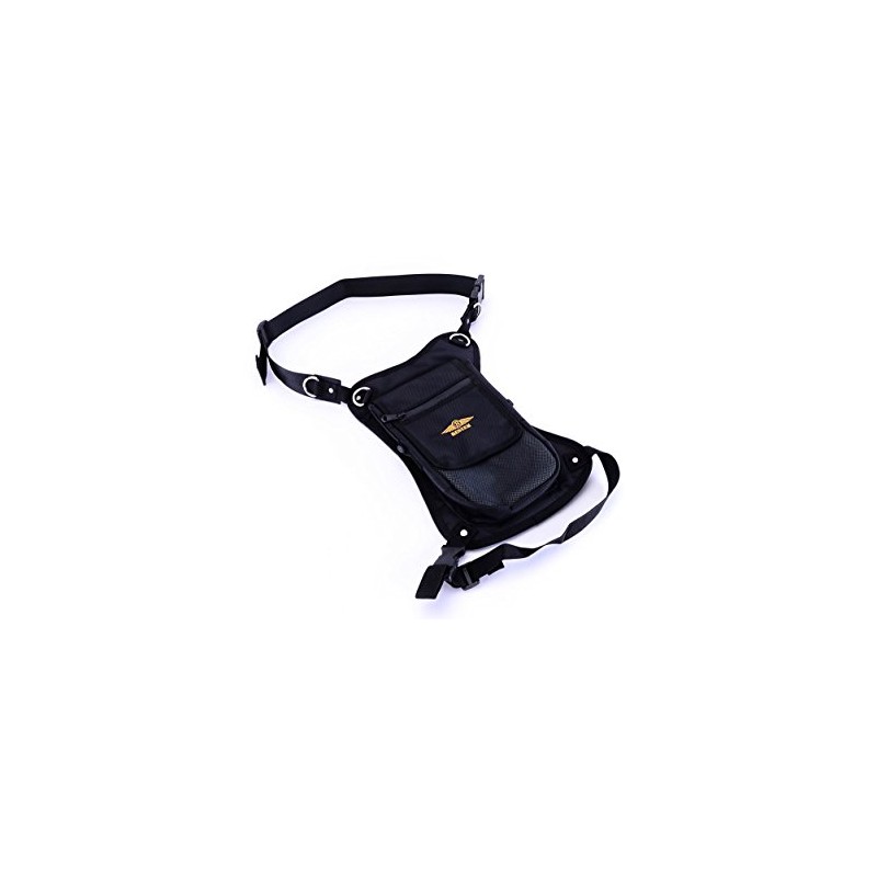Bestem LGBE-LEGBAG-2 Black Motorcycle Rider Pack 2 Universal Leg Bag
