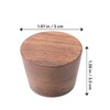 Angoily Cabinet Handles Black Walnut Cone Shape Retro Knobs Door