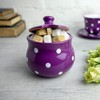 City to Cottage® Purple and White Polka Dot Handmade Hand