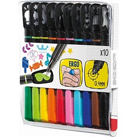 Maped Graph'Peps Fineliner with Stencil Caps (Pack of 10)