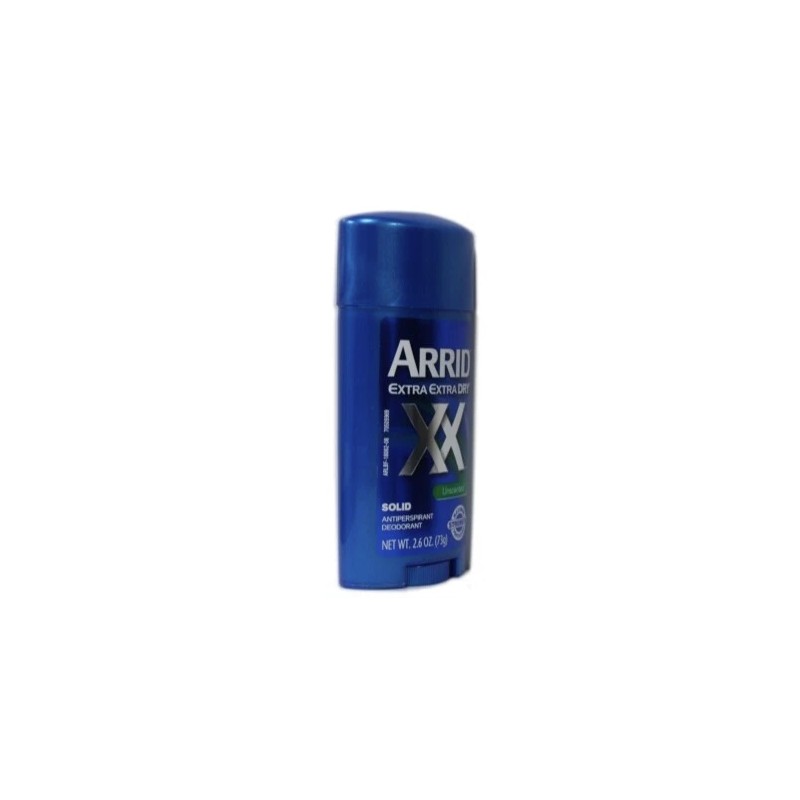 6 Pack Arrid Extra Extra Dry Unscented Solid Antiperspirant Deodorant