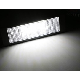 iJDMTOY OEM-Fit 3W Full LED License Plate Light Kit Compatible With 2020-up Toyota GR Supra, Powered by 18-SMD Xenon White LED & Can-bus Error Free