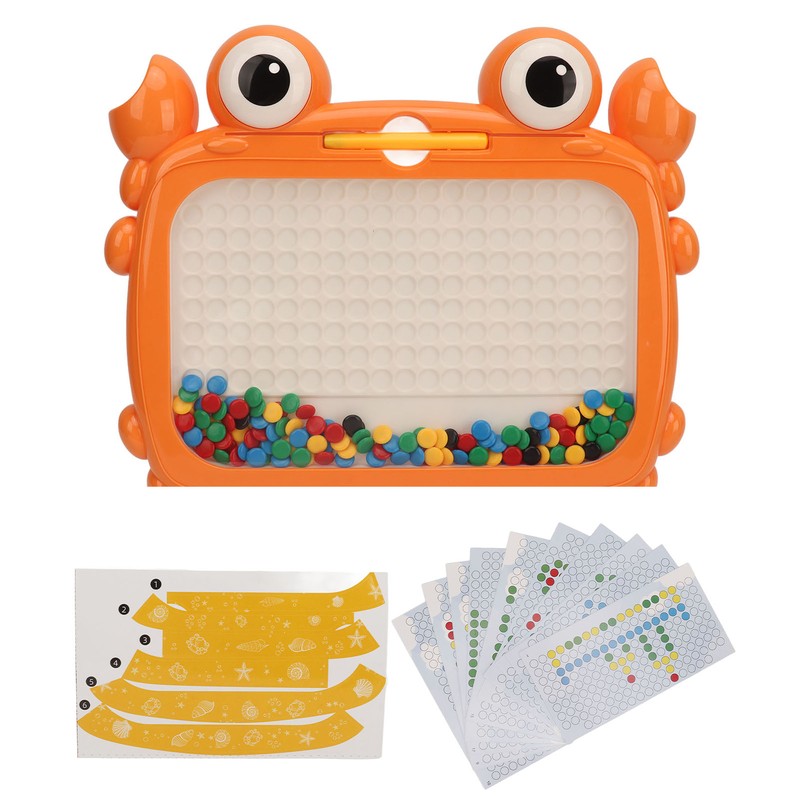 Magnetic Dot Drawing Board Cute Crab Shaped Doodle Board Educational
