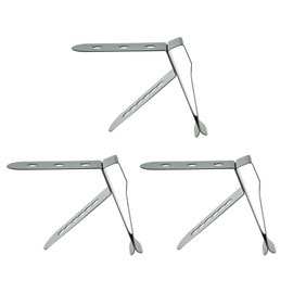 CILICO Thermometer Probe Pot Clip Holder Stainless Steel 3-Hole Ambient Temperature Readings for BBQ Smoker Oven Meat Grill Kitchen Clamp for Fryer Barbecue (3.5mm Hole Diameter)