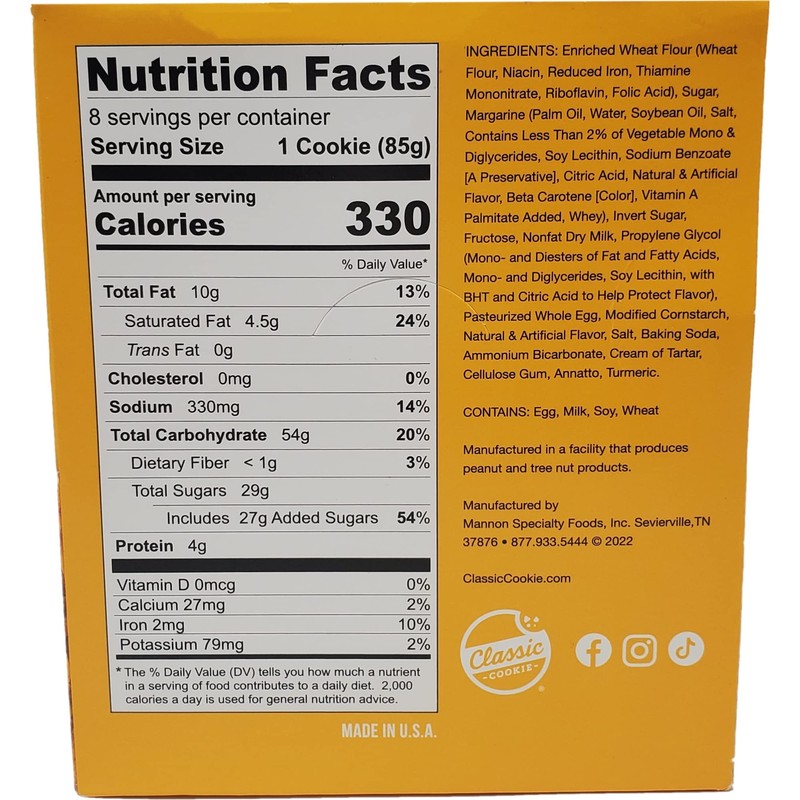 Classic Cookie Soft Baked Sugar Cookies, 2 Boxes, 16 Individually