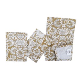 The Season Thread Kitchen Tea Towel Set, Beige, 100% Cotton Multi-Purpose Kitchen Dish Cloth Towels, Size 18x28 Inch, for Everyday Kitchen Cooking.