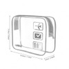 CGBE Set de 3 Neceseres de Viaje Impermeables - Transparente