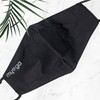 Myga Bamboo Plain Black Charcoal Face Covering - Face Mask