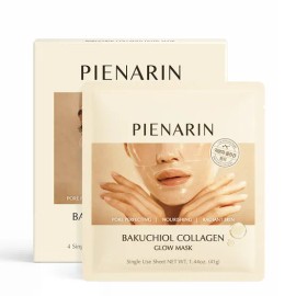 피어나린 바쿠치올 콜라겐 글로우 하이드로겔 마스크 2박스 (8개입) 탄력 광채 리프팅 주름 미백 Pianarin Bakuchiol Collagen Glow Hydrogel Mask 2 Boxes (8 Pieces) Elasticity Radiance Lifting Wrinkle Whitening