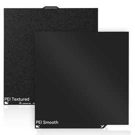 265x271MM PEI Build Plate for Elegoo Centauri Carbon,Double Sided Smooth&Textured Flexible Heated Bed, Easy Model Removal Spring Steel Plate Compatible with Elegoo Centauri Carbon 3D Printer