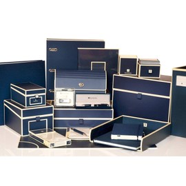 Semikolon 351132 200 Pockets Album - 23 x 22.3 cm - 100 Pages Cream for 200 x 10 x 15 Photos - Navy Blue