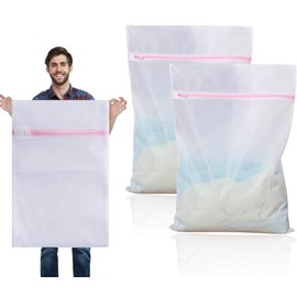 Pack of 2 Laundry Net Large, Oversized Laundry Bag 60 x 90 cm, XXL, Laundry Net for Washing Machine, Laundry Bag Can Be Used for Curtains, Coats, Down Jackets, Rugs, Bath Towel