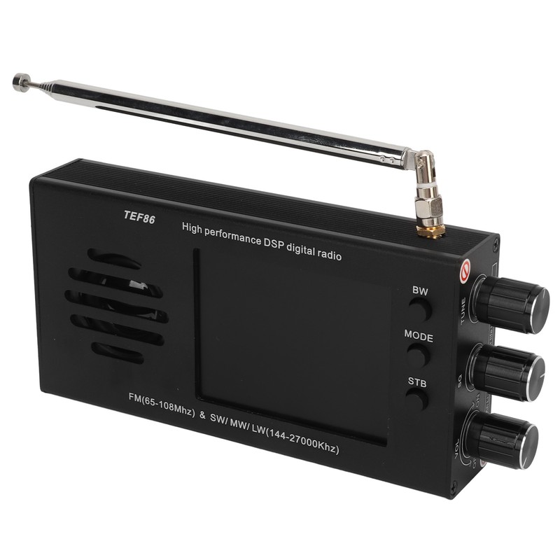 TEF86 Radio Receiver 3.2 Inch LCD Screen Display Radio Receiver