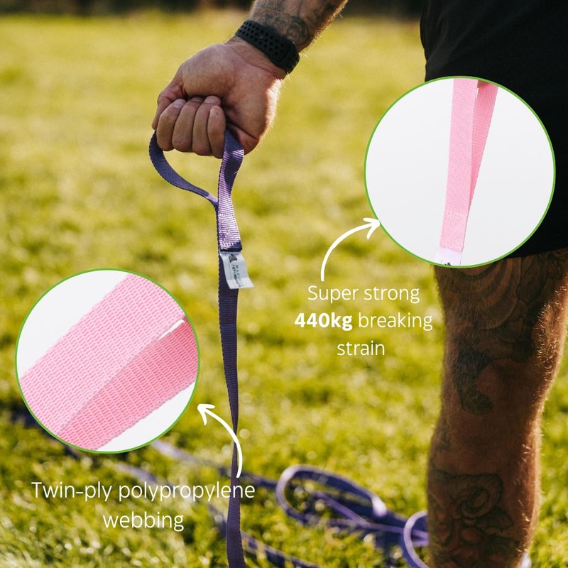 Maximum Pet Products Pink Dog Training Lead 50ft/15m