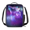 JIMOWANG Galaxy Wolf Insulated Lunch Bag with Shoulder Strap and