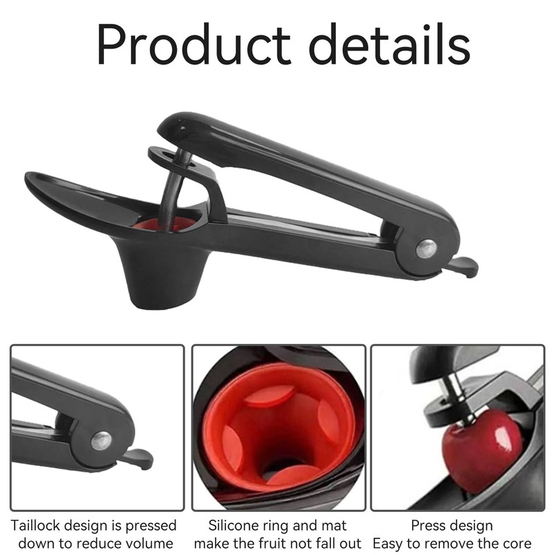 Cherry Pitter, Stainless Steel Cherry Stone Remover, Fruit Corer, Premium