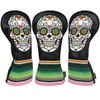 SHABIER Black Golf Driver Headcover with Skull Design for Golf