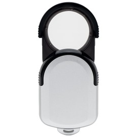 Misar Tech 993608 Magnifier 2.5x 3x Portable Pocket Magnifier Made in Japan Lens Diameter 1.3 inches (33 mm) Silver