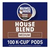 Maxwell House Medium Roast K-Cup Coffee Pods, House Blend, 100