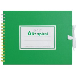 Maruman S310-33 Sketchbook Art Spiral F0 Thick Drawing Paper, 24 Sheets, Green