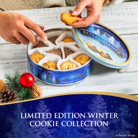 Royal Dansk Danish Butter Cookies, 4 Pack, Original Assortment & Winter Cookie Collection, Christmas Holiday Cookies, Gift Tins, 45.2 oz Total