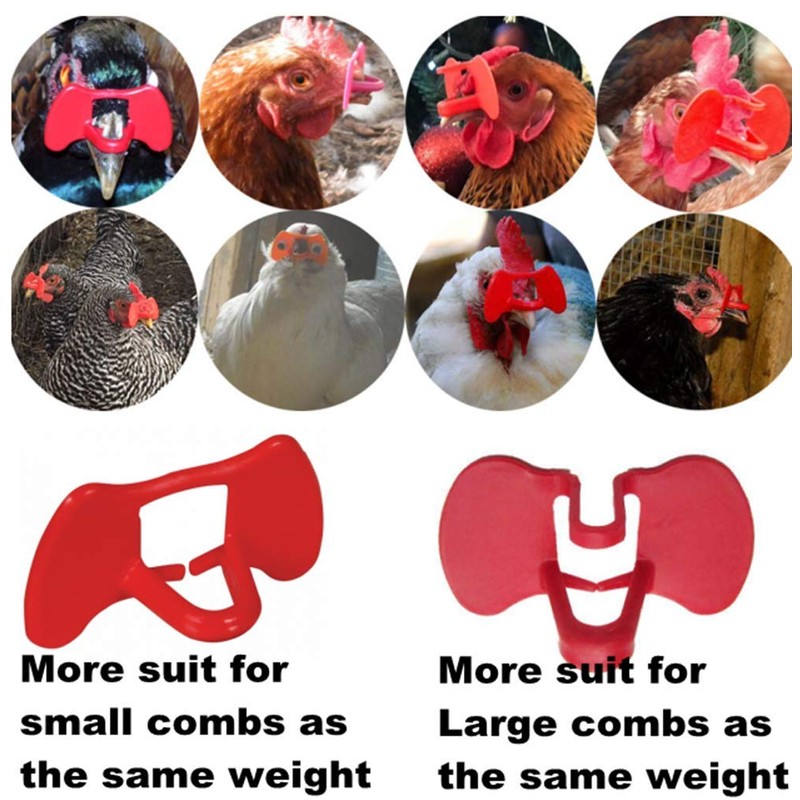 Weilan Pinless Peepers with Pliers for Chickens Blinders Pheasant Poultry