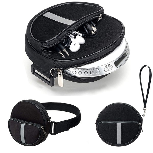 Portable CD Player Holder with CD Case, Water Resistant Fanny