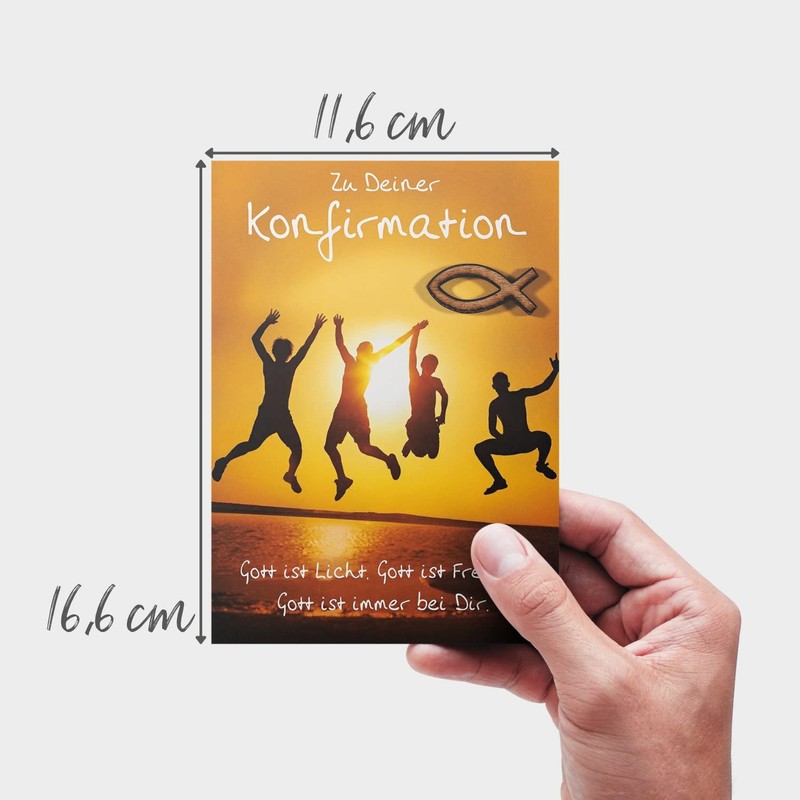 Basic Classic Confirmation Card - Paper Boat - 11.6 x