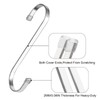 HTBMALL 5 Pack Flat S Hooks Stainless Steel Heavy Duty