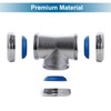 ZM Heavy Duty Brass 3-Way Tee with Slip Joint Connection,