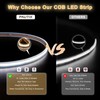 PAUTIX COB LED Strip Light IP67 Waterproof 20ft/6.1m,6000K Daylight White