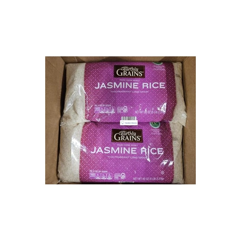 Earthly THAI HOM MALI Jasmine Rice Thai Fragrant Long Grain,