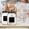 Glass Jars Laundry Containers with Lid, 0.5 Gallon Laundry Organization