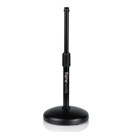 Gator GFW-MIC-0501 Desktop Microphone Stand w/ Weighted Base/Adjustabl