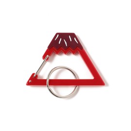 Beams Japan Small Item, Mt. Fuji Keychain, Red Free