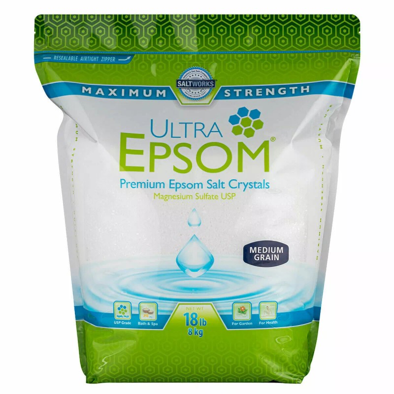 Ultra Epsom Unscented Bath Salt, 18 Pound Bag