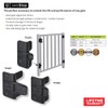 D&D Technologies TCGS1S Gate Stop, Damage Protection Bumper Reduces Sound