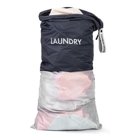CANBOX Laundry Bag, Nylon Wash Bag for Dirty Clothes, Mesh Washing Laundry Bags for Healthcare Workers, Sports, Fitness, Travel & Camping