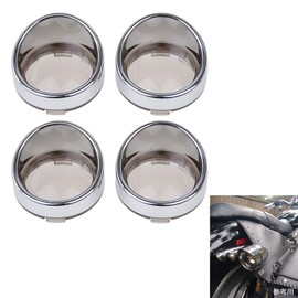 HDBUBALUS 4pcs Turn Signal Lens Cover for Harley Dyna Softail Sportster Road King