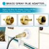 Bolaxin 2PCS RV Winterize Blow Out Adapter, Brass Sprinkler Blowout