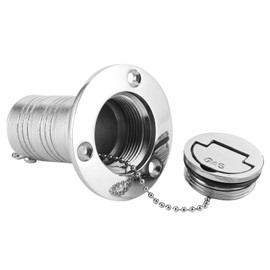 Relleno de llenado de cubierta de combustible marino con tapa sin llave Herrajes de acero inoxidable 316 para caravana de yates de barcos (50 mm) Llenado de combustible Llenado
