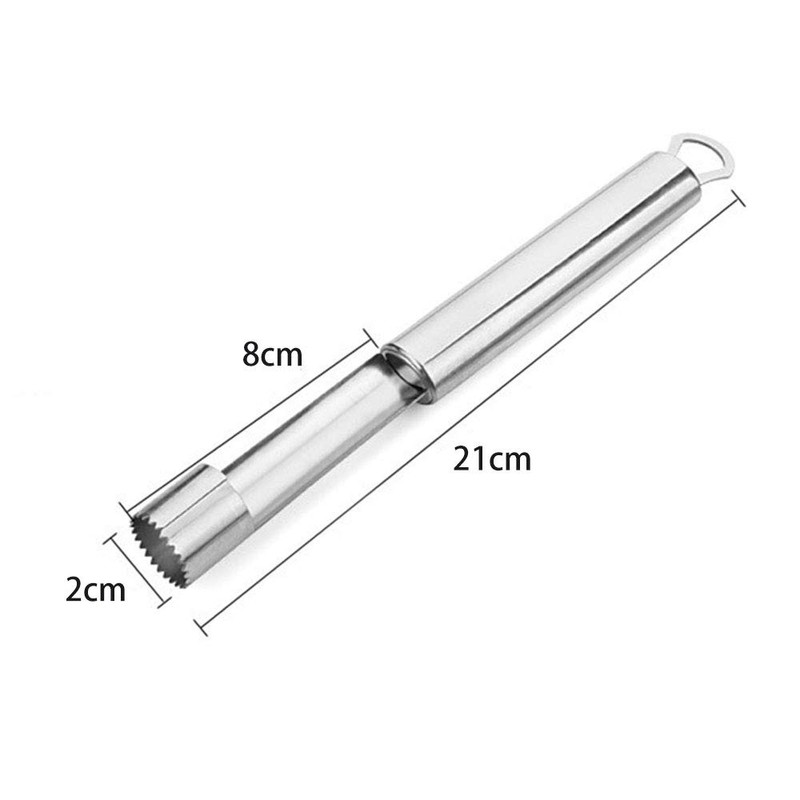 2 PCS Apple Corer, Stainless Steel No-Slip Handle Apple Corer