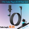 KarlKers 7 Pin Trailer Plug to DC 12V Power Cord
