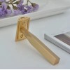 Yaqi Aluminum Matte Gold Bar Three Piece Double Edge Safety