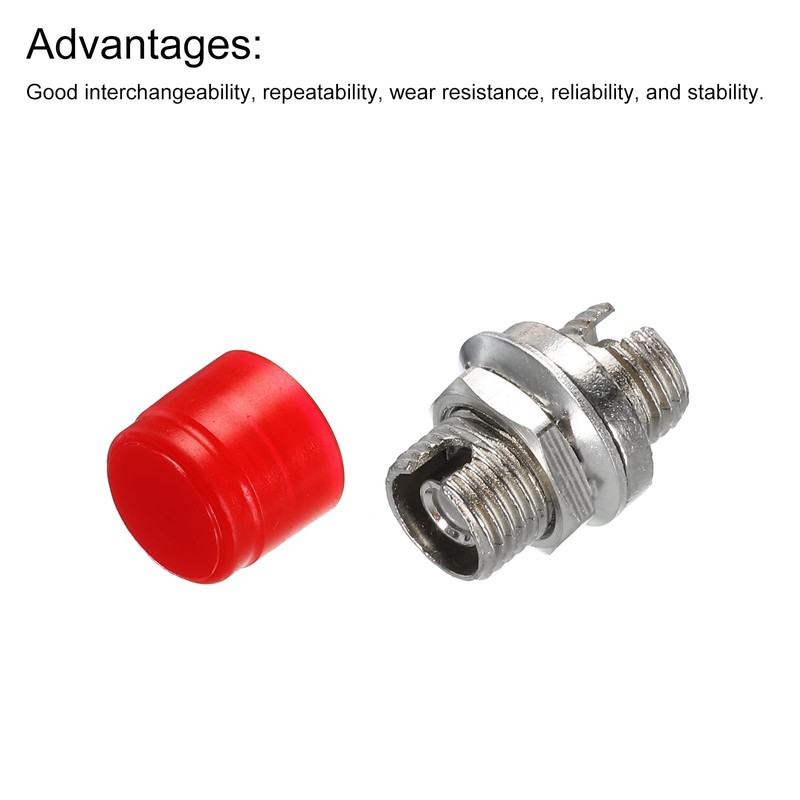QUARKZMAN Pack of 10 Fibre Optic Adapter FC/UPC Round Flange