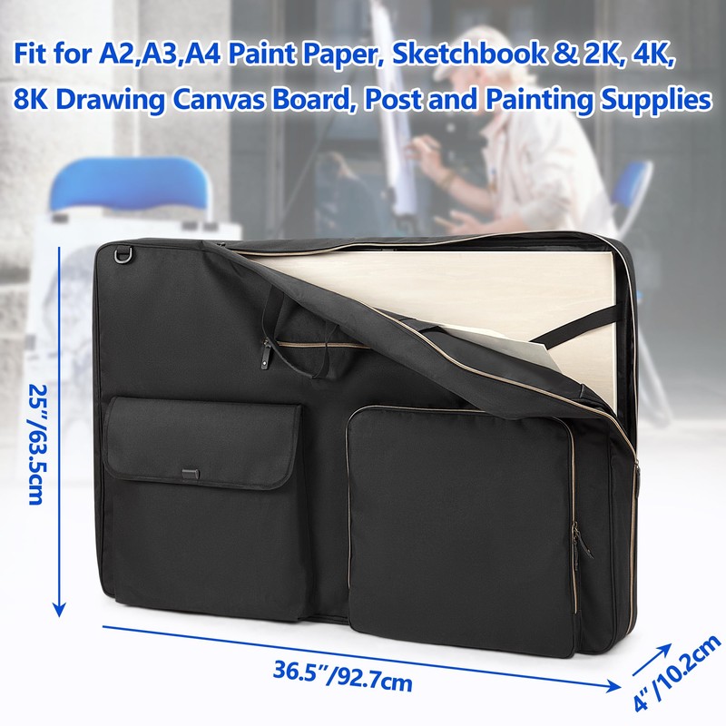 Damero Art Portfolio Case 24 x 36, Artist Portfolio Bag