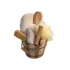 Croll & Denecke 40013 Striped Wooden Basket Gift Set