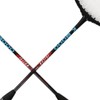 2PCS Badminton Rackets Iron Alloy Frame Integrated Shuttlecock Racquets for